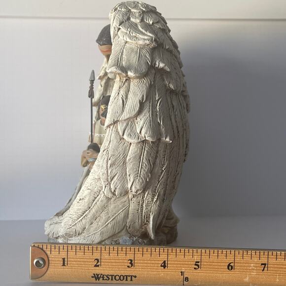 NAPCO Indigenous First Nations American Indian Guardian Angel & Family Nativity - Picture 10 of 11